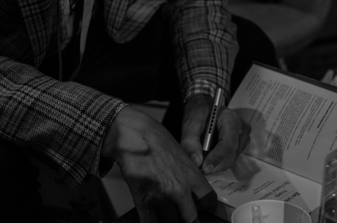 author signing book